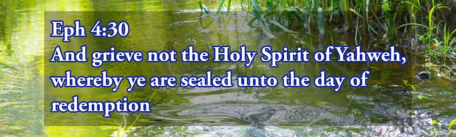Sealed With The Holy Spirit unto redemption